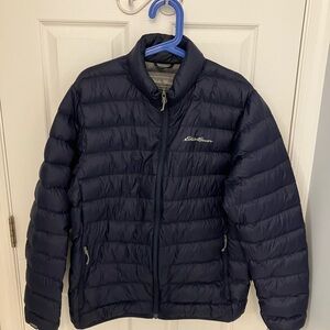 Eddie Bauer Men's Dark Blue Puffer Jacket